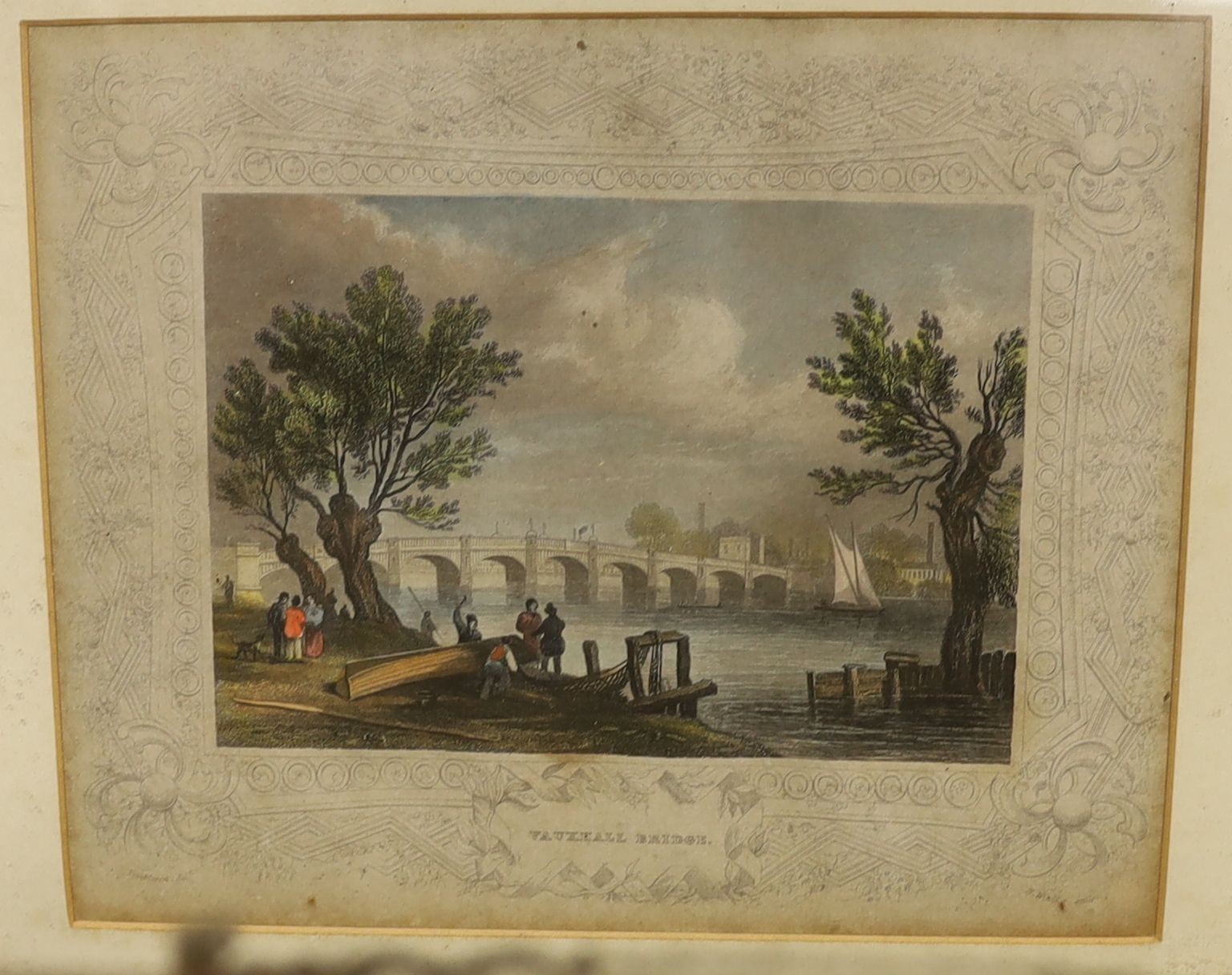 A set of six Victorian coloured steel engravings housed in bird's eye maple frames, frames overall 31 x 37cm